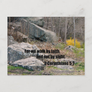 2 Corinthians 5:7 Postcard