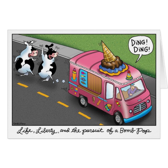 2 Cows and a Chicken Ice Cream Truck (Front Horizontal)