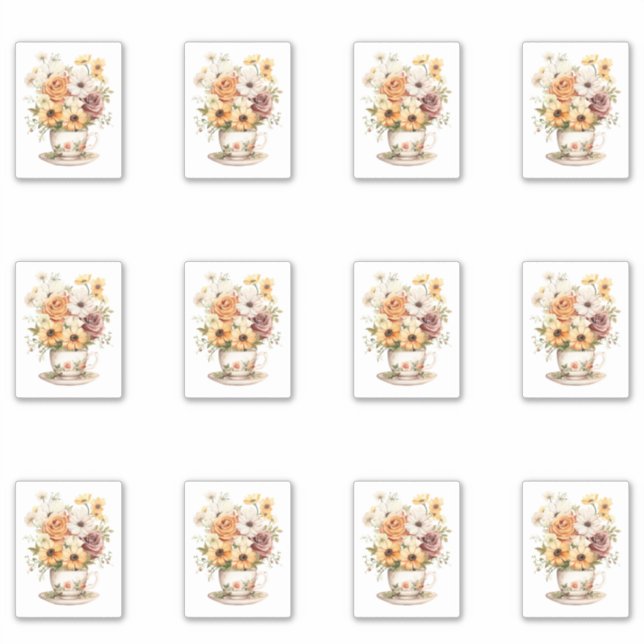 2 Cup of Flowers (Front)