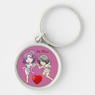 2 Cupids Valentine Keychain
