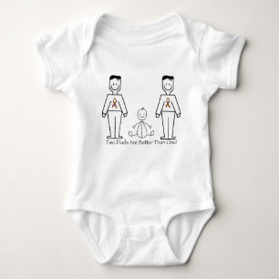 2 Dads Are Better Than One Baby Bodysuit