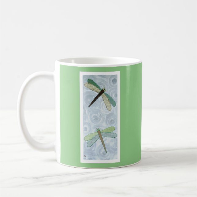 2 Dragonflies #1 Coffee Mug (Left)