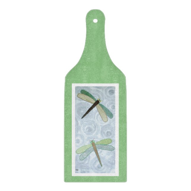 2 Dragonflies #1 Cutting Board (Front)