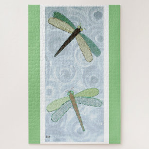 2 Dragonflies #1 Jigsaw Puzzle