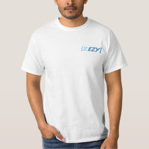 "2 EZY" men's blue two sided polo shirt