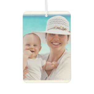 2 Family Photos Mother Baby Upload Personalise Car Car Air Freshener