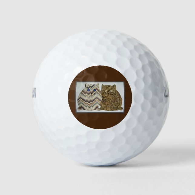 2 Fat Cats #1 Golf Balls (Front)