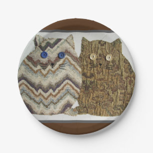 2 Fat Cats #1 Paper Plate