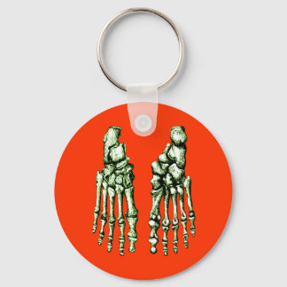 2 Feet Down Green Key Ring