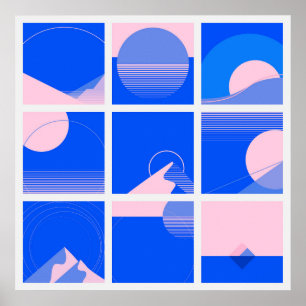 2-Foot Square Bauhaus Art Poster 7