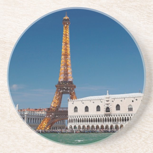 2 for 1 Venice and Paris - Mixed up World Coaster (Front)