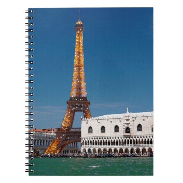 2 for 1 Venice and Paris - Mixed up World Notebook (Front)
