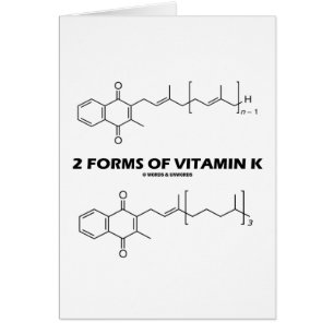 2 Forms Of Vitamin K (Chemical Molecules)