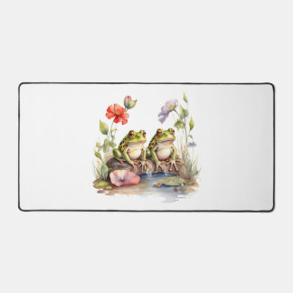 2 Frogs Desk Mat