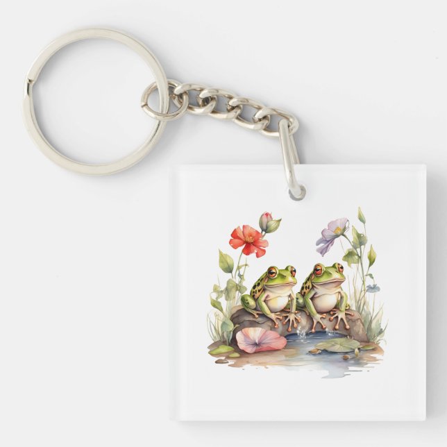 2 Frogs Key Ring (Front)