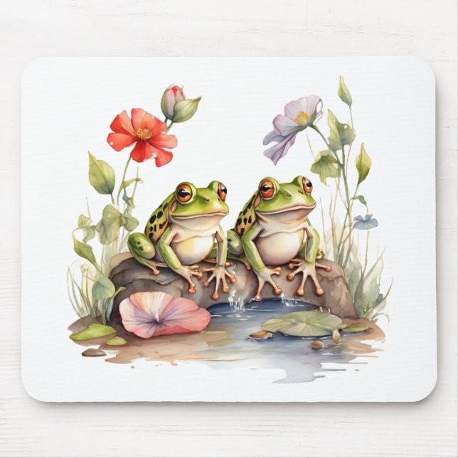 2 Frogs Mouse Pad (Front)
