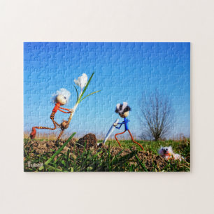 2 Fubby's planting a sphere of crockery. Jigsaw Puzzle