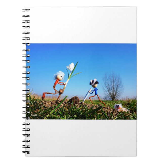 2 Fubby's planting a sphere of crockery. Notebook (Front)