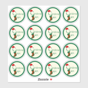 2" Fun Festive Christmas Jam Canning Jar Labels