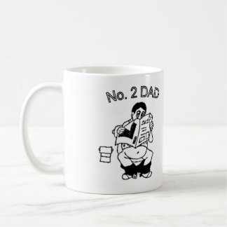#2 Funny Dad (on pot) Coffee Mug
