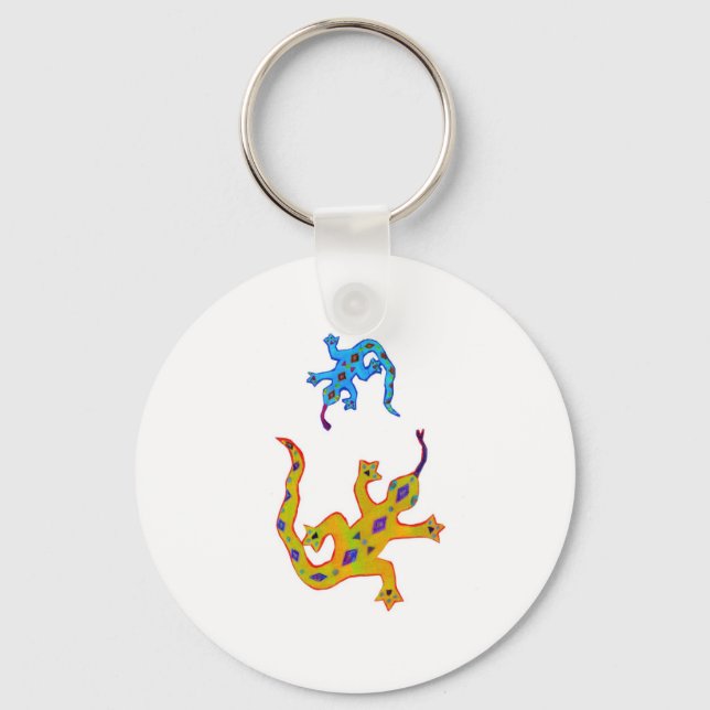 2 Geckos Key Ring (Front)