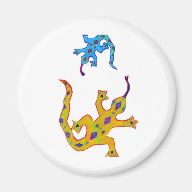 2 Geckos Magnet (Front)