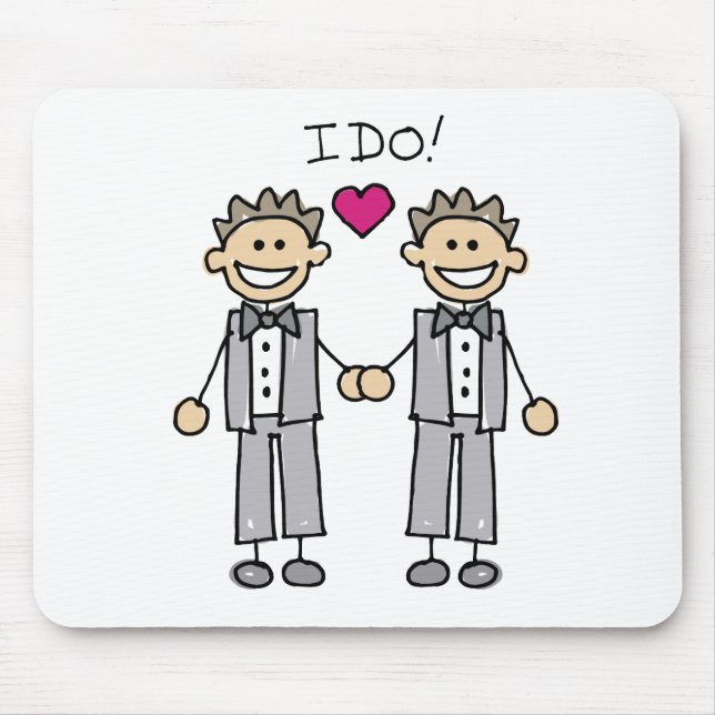 2 Grooms Mouse Pad (Front)