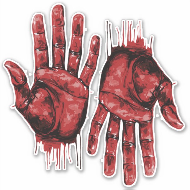 2 Halloween Bloody Severed Hands (Front)