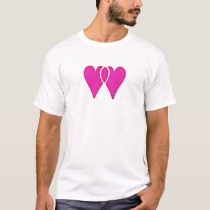 2 Hearts Together Love RB Template T-Shirt