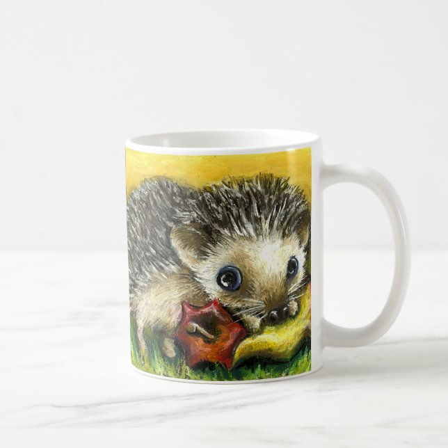 2 hedgehogs mug (Right)