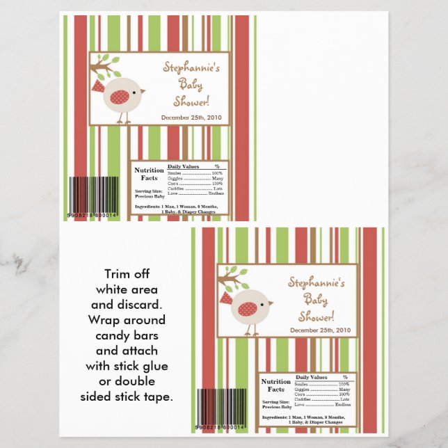 2 Hershey's Large Bar Wrapper Red Barn Farm (Front)