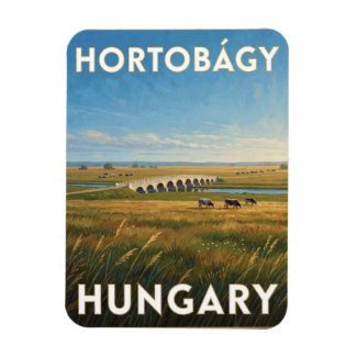 2. Hortobagy Nine Arch Bridge Hungarian Puszta Magnet