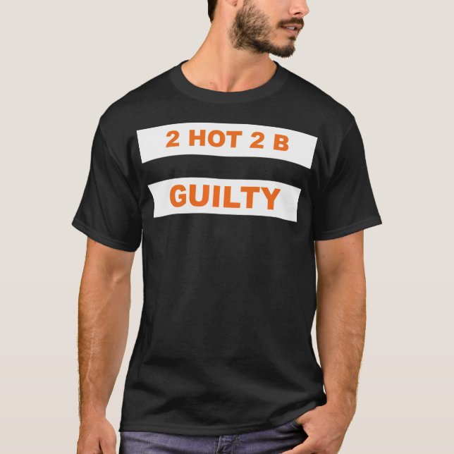 2 hot 2 b guilty speech bubble riders school ranch T-Shirt (Front)