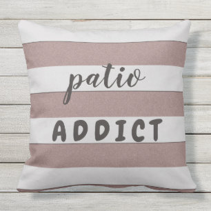 2 in 1 Grey Stripes Custom Colour with Custom Text Cushion