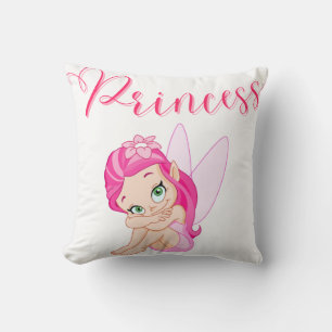 2 In 1 Pink Princess Fairy Throw Pillow
