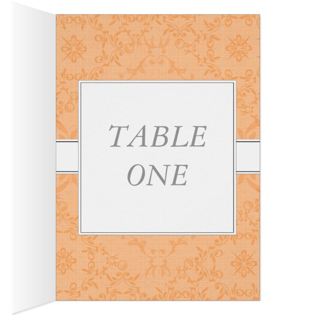 2-in-1 Wedding Reception Table Cards & Menu Cards (Inside (Right))