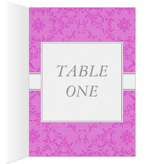 2-in-1 Wedding Reception Table Cards & Menu Cards (Inside (Right))