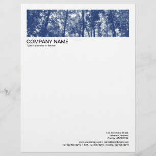 2 in Header 1/2 Inch Border -Woodland Custom Letterhead