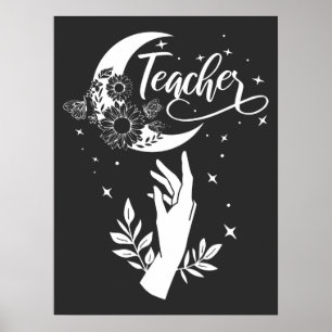2- Inspirational Teacher Shirt, Minimalist Teacher Poster