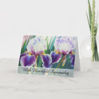 *~* 2 IRIS FLOWERS TV2 Sympathy Love Light