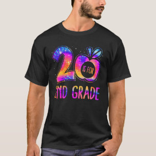 2 Is For 2nd Grade Teacher Tie Dye Back to School T-Shirt