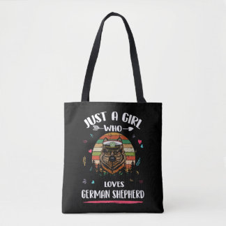 2 Just A Girl Who Loves German Shepherd Tote Bag