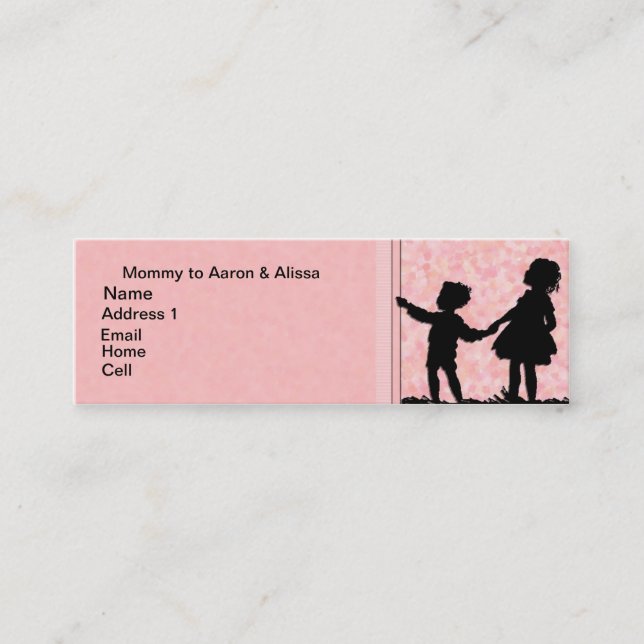 2 Kids Mummy Card (Front)