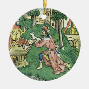 2 Kings 16 9-16 The people of Damascus are taken c Ceramic Tree Decoration