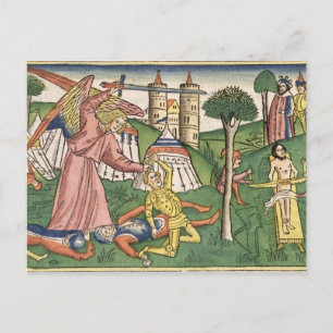 2 Kings 19 35-37 God's vengance on Assyria, from t Postcard