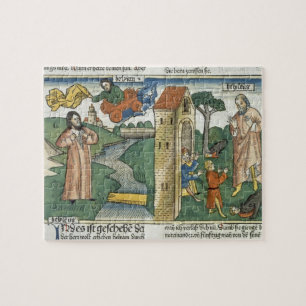 2 Kings 2 1-24 Elijah ascends to Heaven in a whirl Jigsaw Puzzle
