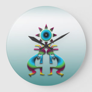 2 Kokopelli #41 Large Clock