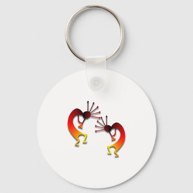2 Kokopelli #64 Key Ring (Front)