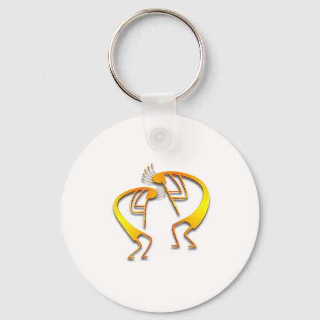 2 Kokopelli #65 Key Ring (Front)