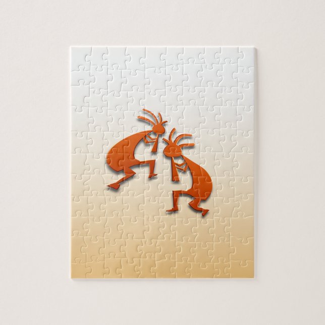 2 Kokopelli #82 Jigsaw Puzzle (Vertical)